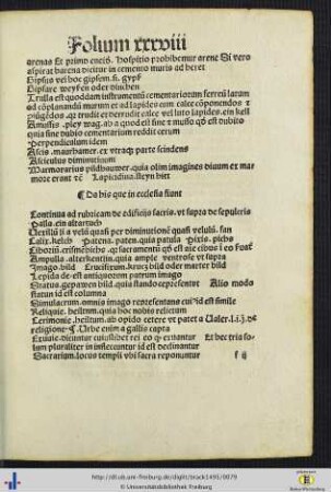 De his que in ecclesia fiunt