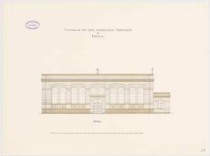 Königliches König-Wilhelms-Gymnasium, Breslau: Turnhalle: Ansicht 1:75