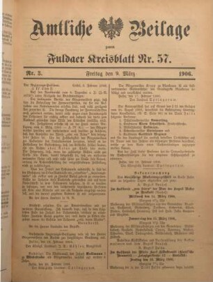 3: Beilage vom Freitag, 9. März 1906