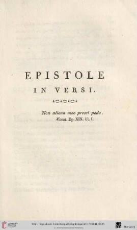 Epistole in versi
