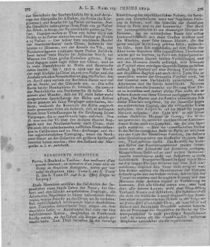 Gay, S.: Les malheurs d'un amant heureux, ou mémoires d'un jeune aide-de-camp de Napoléon Bonaparte. T. 1-2. Paris: Boulland & Tardieu 1823