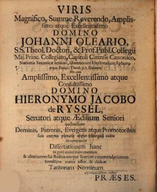 De choreis eorumque moralitate