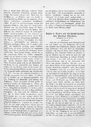 Achim v. Arnim als Geschichtsschreiber des Berliner Theaters
