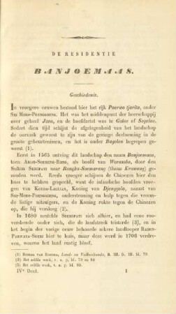 De residentie Banjoemaas