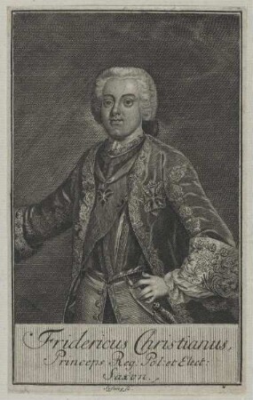 Bildnis des Fridericus Christianus, Kurfürst von Sachsen