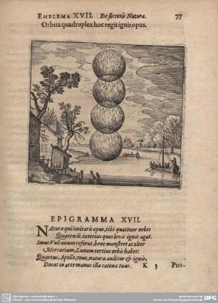 Emblema XVII. De secretis Naturae.