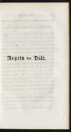 Regeln der Diaet