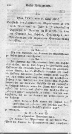Beilagen zu Protokoll, 33. Sitzung