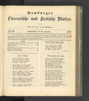 No. 82. 11. Oktober 1851