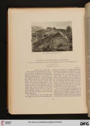 Alfred Lichtwarks Briefe an die Kommission für die Verwaltung der Kunsthalle, [2]