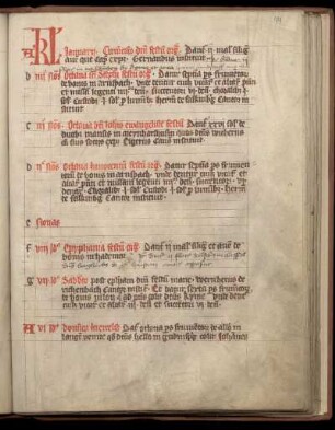 Calendarium festorum