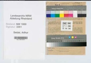 Entnazifizierung Arthur Seidel, geb. 17.05.1895 ()