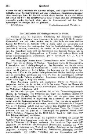 354-357, Der Lehrkursus für Gefängniswesen in Berlin