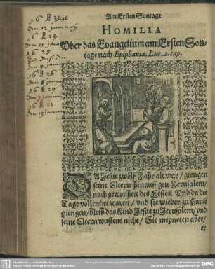 Homilia Uber das Evangelium am Ersten Sontage nach Epiphania, Luc. 2. cap.