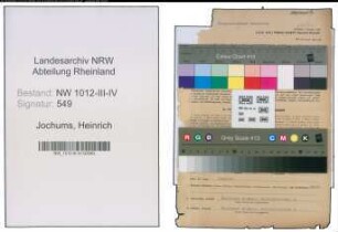Entnazifizierung Heinrich Jochums , geb. 15.09.1896 (Kaufmann)