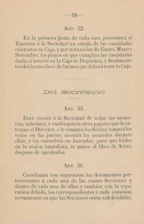 Del Secretario