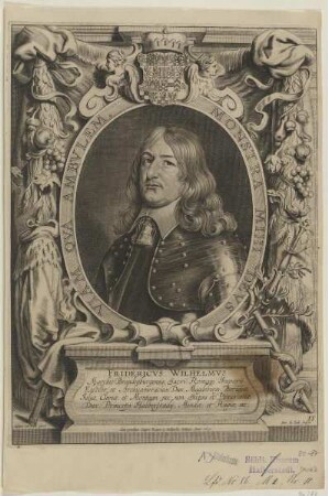 Bildnis des Friedrich Wilhelm, Kurfürst von Brandenburg (der Große Kurfürst)