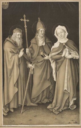 Die Heiligen: Magdalena, Konradus und Antonius.