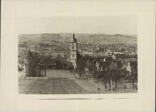 Sommerhausen am Main, dahinter Winterhausen Panorama