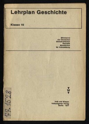 1977: Klasse 10