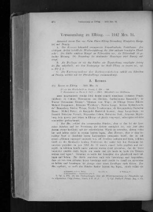 Versammlung zu Elbing. - 1442 Mrz. 14.