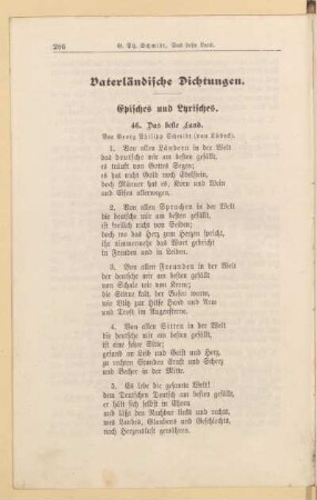Vaterländische Dichtungen. Episches und Lyrisches