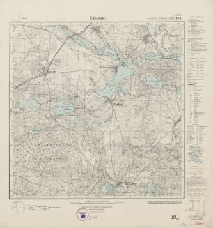 2560 (alte Nr.: 1156) Zamzow, Meßtischblatt (4cm - Karte)
