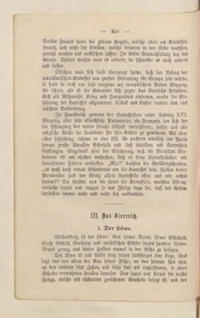 III. Das Tierreich
