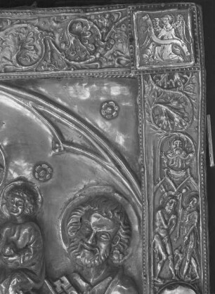 Buchdeckel eines Evangeliars, Evangelistensymbol des Matthäus