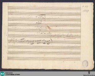Trios - Don Mus.Ms. 1839 : ob, vl, vlc; B|b