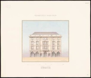 Verwaltungsgebäude für den Frankfurter Bankverein, Frankfurt/Main: Eckansicht 1:100