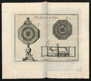 Planisphere pour les Eclipses. Num. 27. Tab. LXXIV.