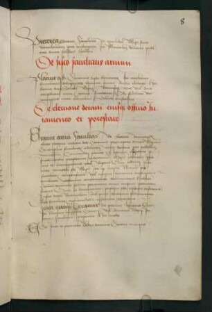 De electione decani euisq[ue] officio Juramento et potestate.