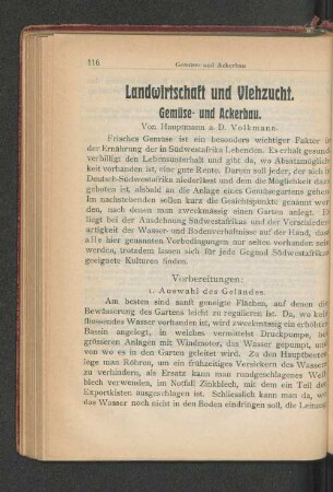 Landwirtschaft und Viehzucht.