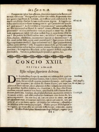 Concio XXIII.
