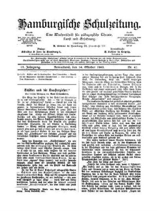 Schiller und die Kunsterzieher : eine kritische Würdigung