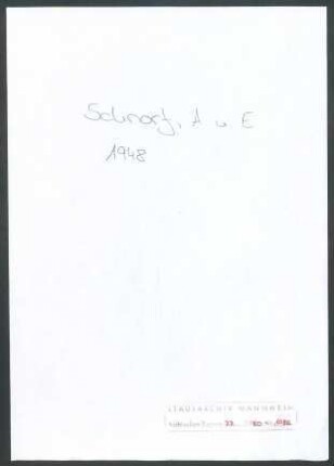 Schnorf, A[& ] und Elisabeth, Meilen, an Margaret Wickham-[Wichert] und Fritz Wichert