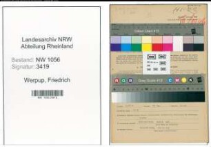 Entnazifizierung Friedrich Werpup , geb. 27.08.1903 (Angestellter)