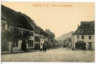 Freyburg. Blick in die Steinstraße
