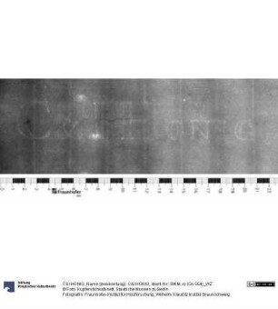 Name (zweikonturig): C&I HONIG