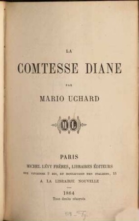 La Comtesse Diane