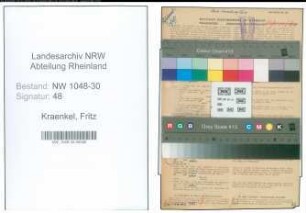 Entnazifizierung Fritz Kraenkel , geb. 02.06.1907 (Angestellter)