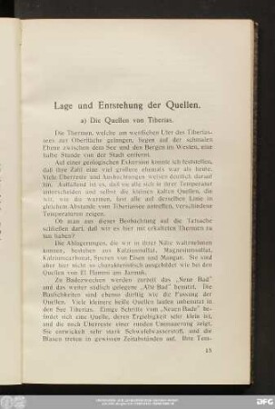Lage und Entstehung der Quellen.