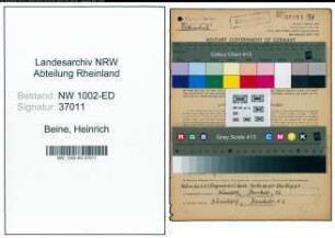Entnazifizierung Heinrich Beine, geb. 24.01.1891 (Lehrer)