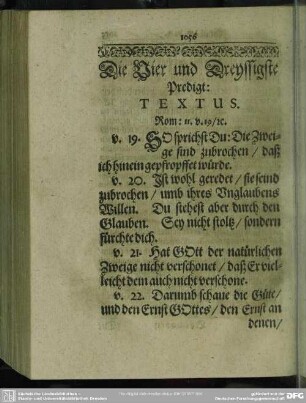 Die Vier und Dreyssigste Predigt
