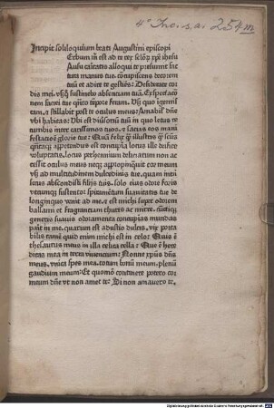 Soliloquium : Daran: Thomas : De iudiciis astrorum