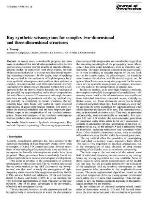 Ray synthetic seismograms for complex two-dimensional and three-dimensional structures