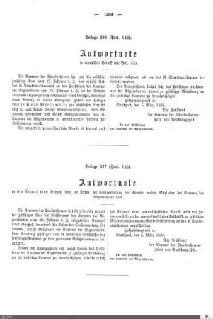 Beilagen zu Protokoll, 149. Sitzung