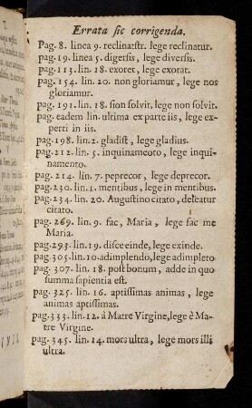 Errata sic corrigenda