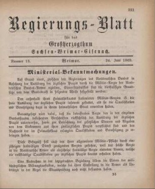 Nr. 13 : 24. Juni 1869